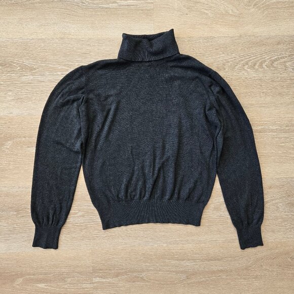 H&M Fine-Knit Turtleneck Sweater Women’s Small Lightweight Viscose Blend Top - Picture 4 of 15